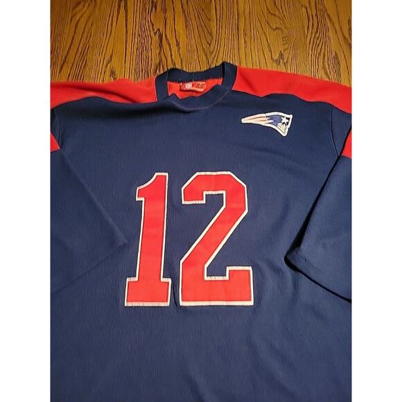 TOM BRADY New England PATRIOTS NFL Football Mens Size XXL Jersey Sweatshirt - Picture 6 of 11